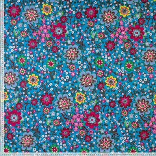 Jersey Blumen Baumwolle