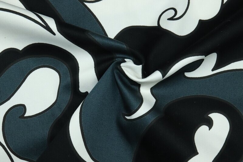 Schicker Baumwollstoff Schwarz Weiß Schicker Baumwollstoff Schwarz Weiß