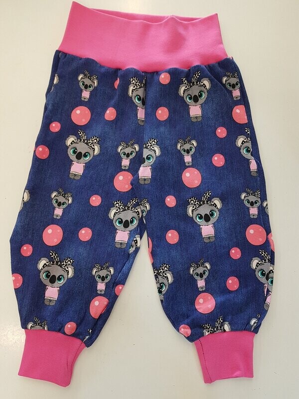 Eiweny Schlupfhose blau mit rosa Bubbles Eiweny Schlupfhose blau mit rosa Bubbles