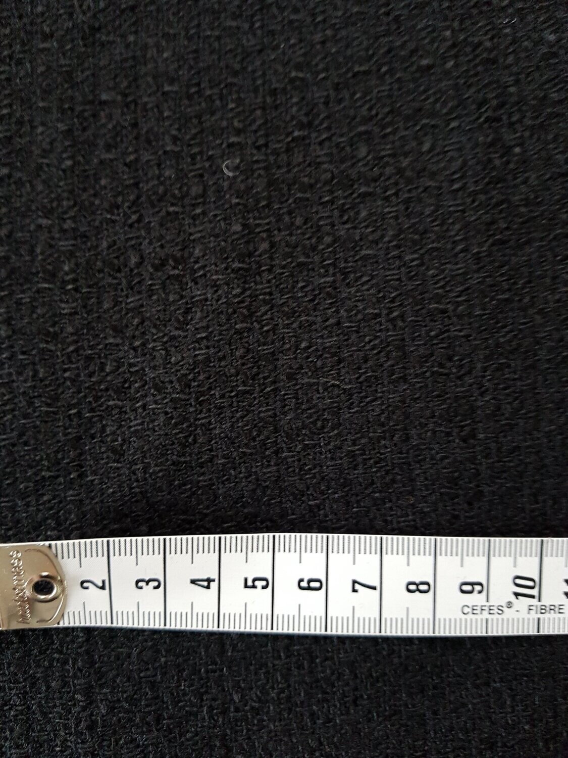 Mantel oder Jackenstoff Wolle mit Seide schwarz