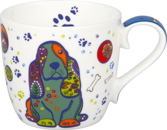 Tasse bunter Hund