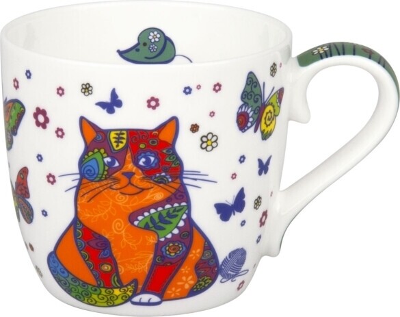 Tasse bunte Katze