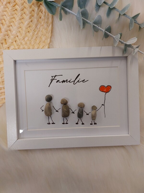 Steinbild Familie