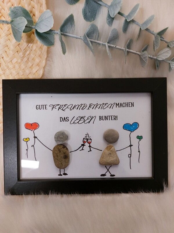 Steinbild gute Freundinnen