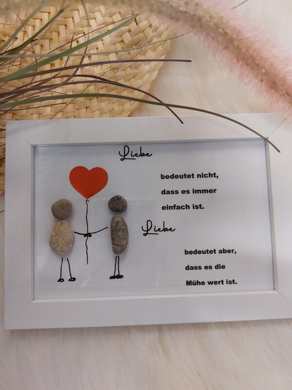 Steinbild Liebe bedeutet