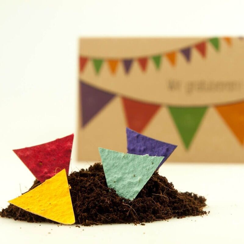 Samen Postkarte: Wir Gratulieren Samen Postkarte: Wir Gratulieren