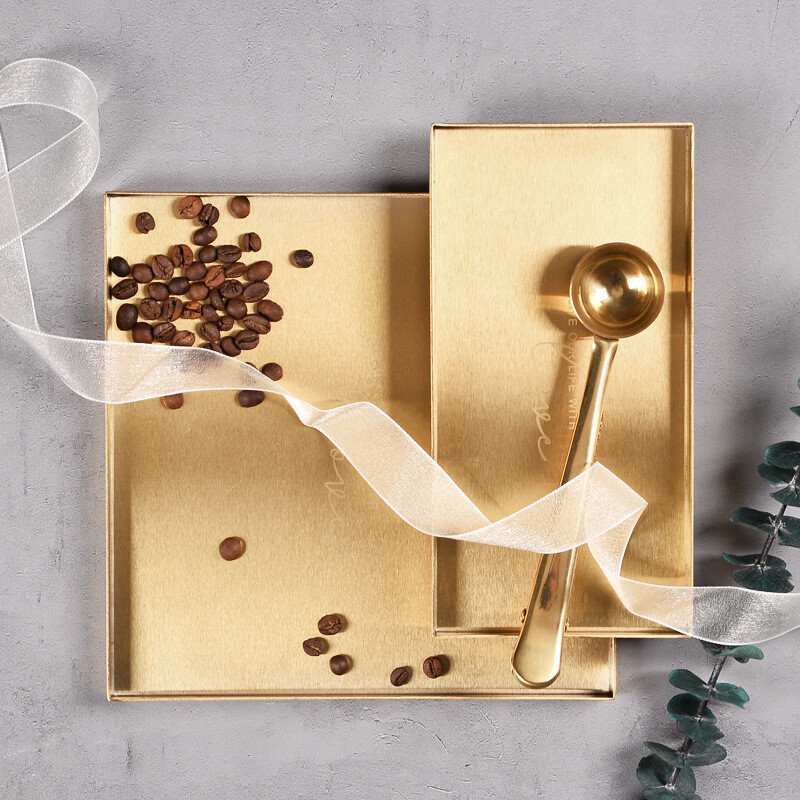 Golden Metal Plate