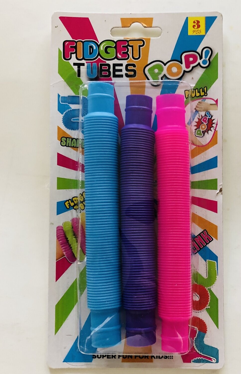 Pop Tubes Mini  -Blue/Purple/Pink