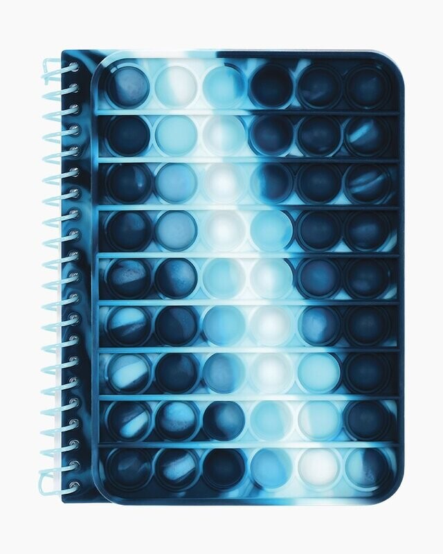 Blue Tie Dye Popper Journal