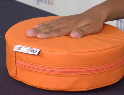 Orange Circle Booster Seat Vinyl