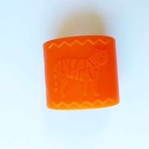 Chewable Tactile Tiger Armband-Orange