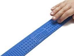 Desk Buddy Textured Chewable Ruler-Blue