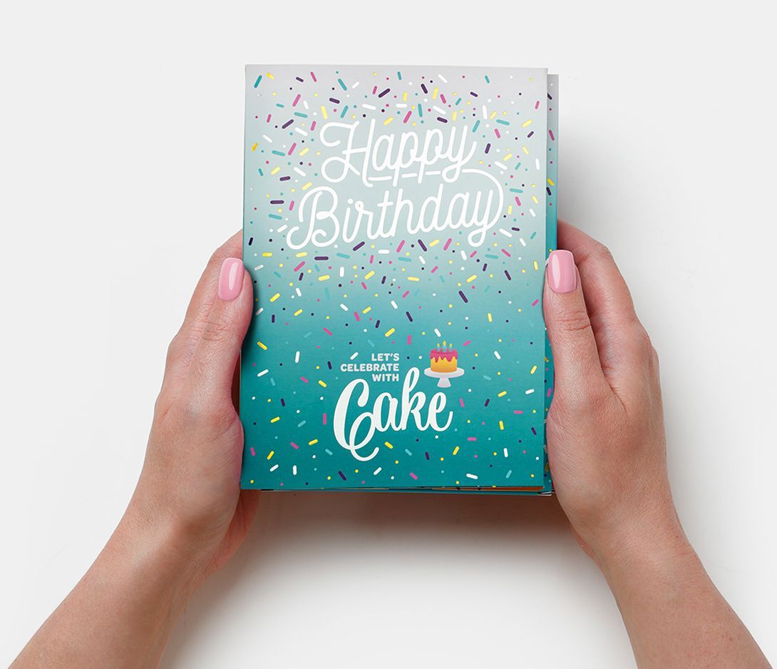 Happy Birthday Insta Cake -Teal