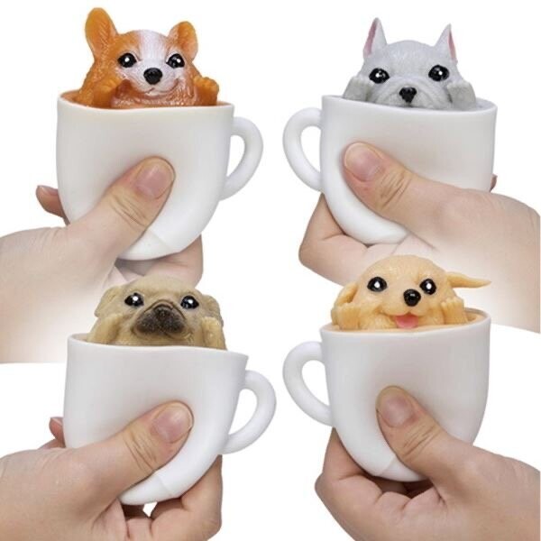 Pup in a Cup Collectible Puppy Pop-Up Sensory Toy