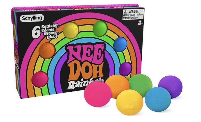 Needoh Rainbow 6 Teenie Groovy Globs