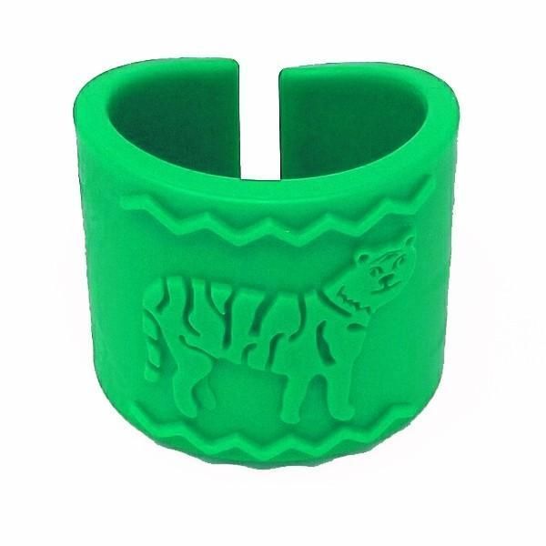 Chewable Tactile Tiger Armband –Green by Sensory University®