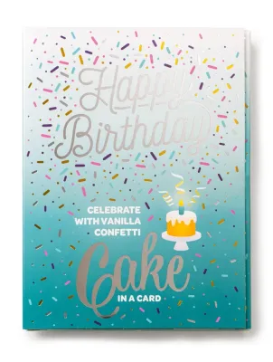 Happy Birthday Card and Cake
