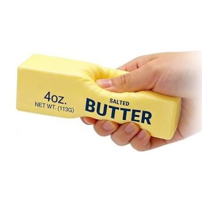Salted Butter Squishy 4oz | Slow Rise Food Sensory Squishy Toy Salted Butter Squishy 4oz | Slow Rise Food Sensory Squishy Toy