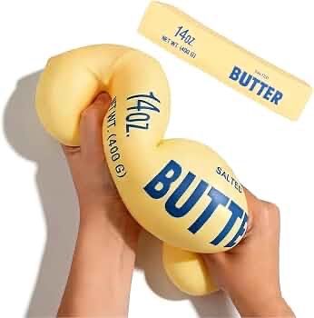Salted Jumbo  Butter Squishy 14oz | Slow Rise Food Sensory Squishy Toy
