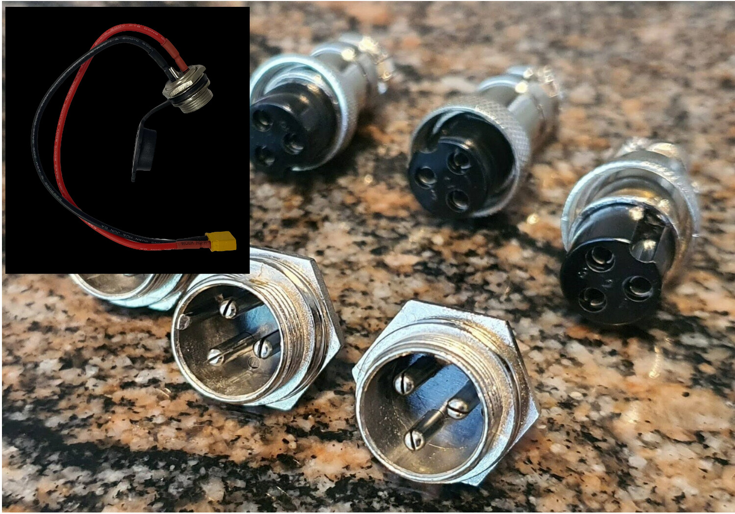 Shop GX16 3pin plug and socket Australian Stock eScooter charging port