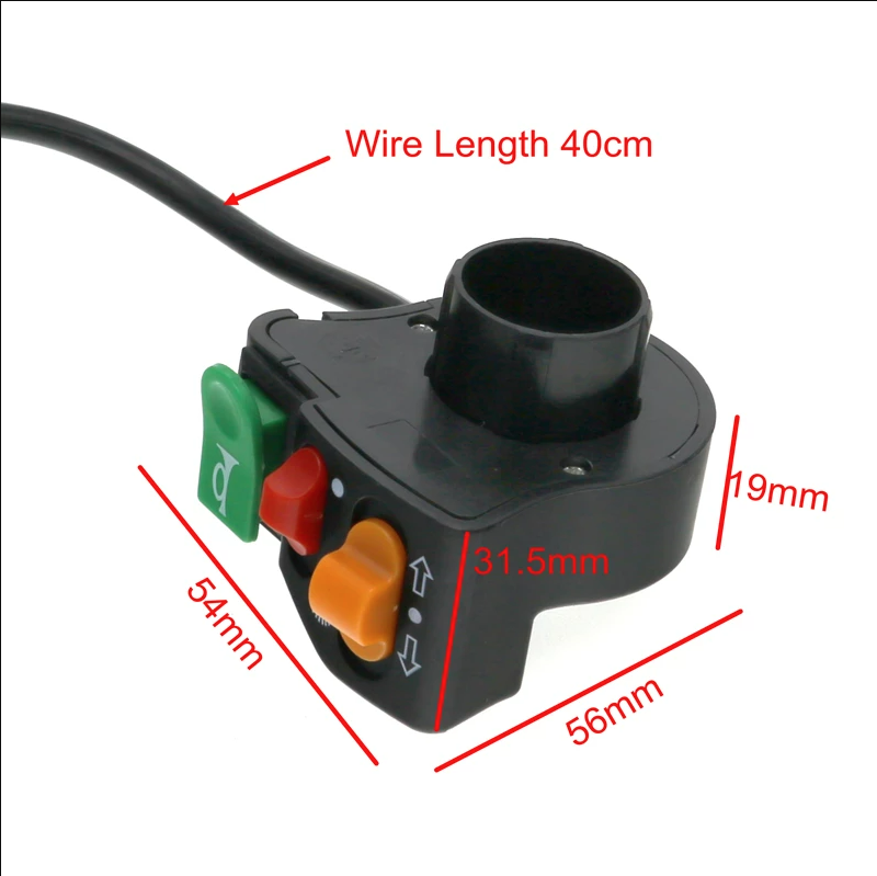 Switching Instrumentation for eScooter with slider turn switch