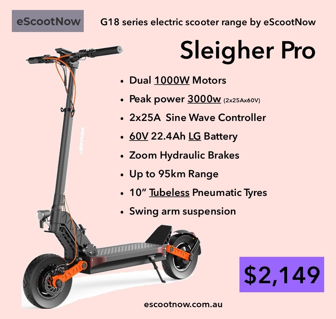 G18 Sleigher Pro Electric Scooter (Joyor S11S OEM) with GPS Tracker