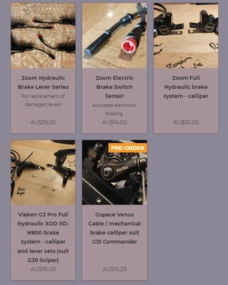 Brake Callipers &amp; Levers