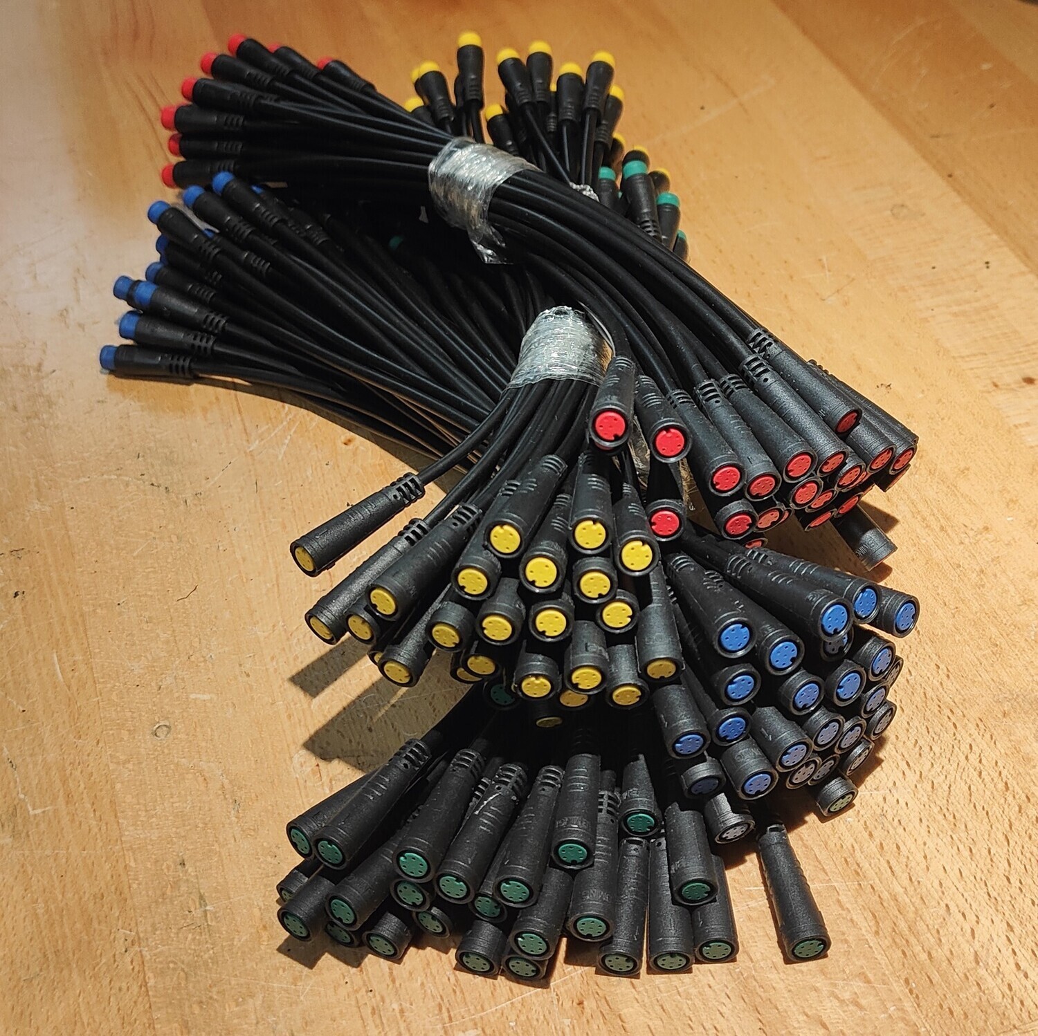 Waterproof &quot;eBike&quot; cables (Julet / Okfeet / Baming / Higo), Pins/Gender/Length: 2 Pin Red Male-Female Prepared Lead 20cm (Baming)