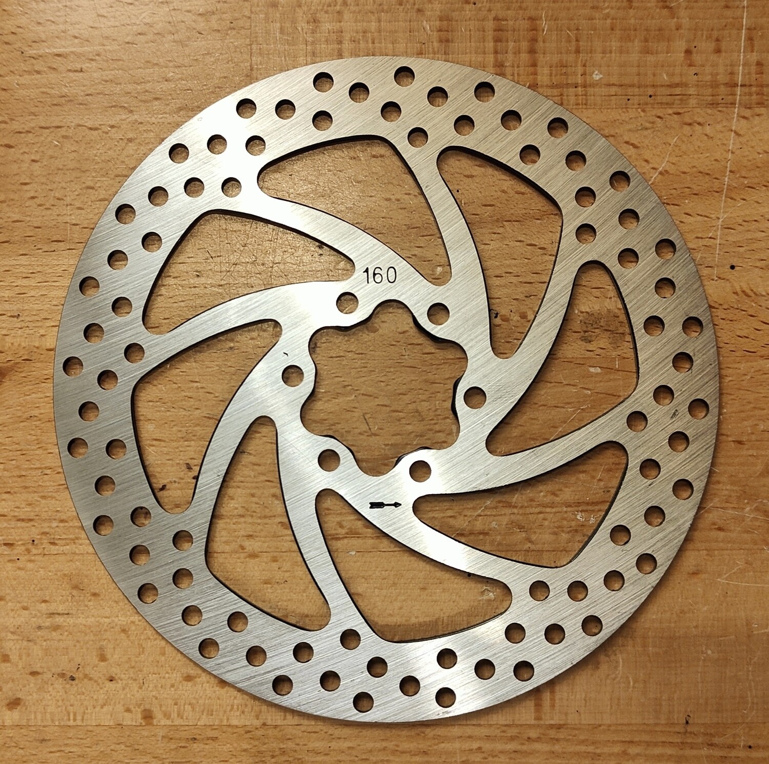 160mm Brake Disc Rotor (6 hole) Round Style 2mm (Zero 11X / Dragon X11) and 3mm (Kaabo Wolf Warrior King/GT) (44mm PCD)