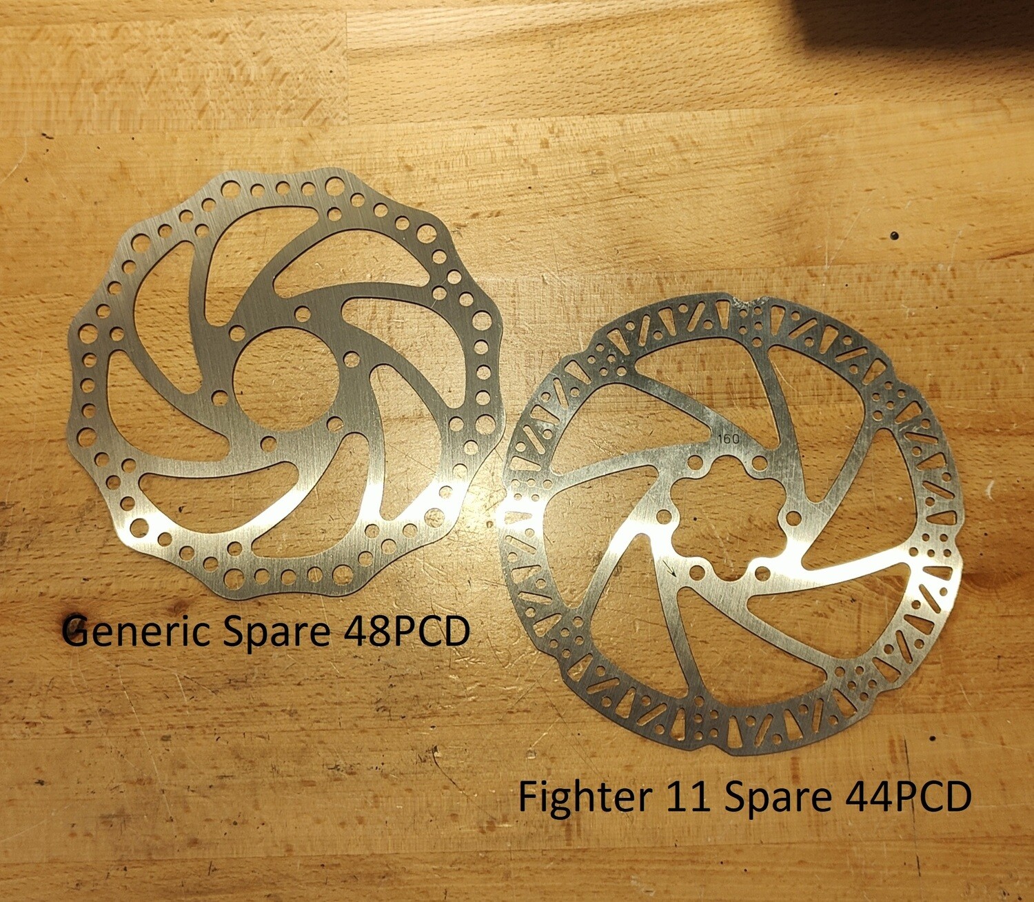 160mm Brake Disc Rotor (6 hole) Wave Style 2.0mm Teverun and 2.5mm Nami (44mm) &amp; 48mm PCD