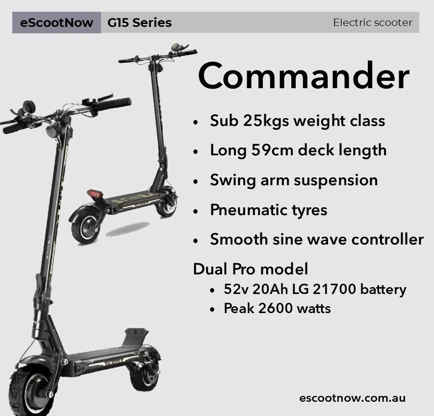 G15 Commander Electric Scooter Series (Gspace Venus OEM)