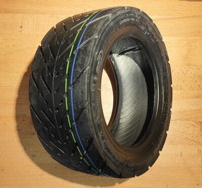 CST 90/65-6.5 (11&quot;) Road Tyre (Green / Blue line, tubeless) suit Wolf Warrior 11&amp;GT, Dragon Hurricane, Nami Burn-e [C-9316]