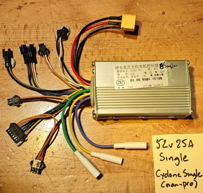 52V 25A Single Motor Controller (Black JST SM connectors) [JP]