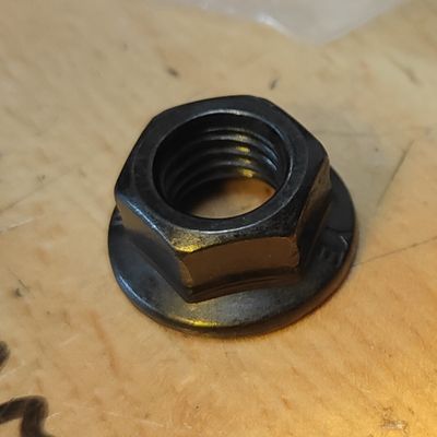 Kaabo Mantis Motor Nut (M12 1.25p Axil Shaft Black Flange) [TurboTight]