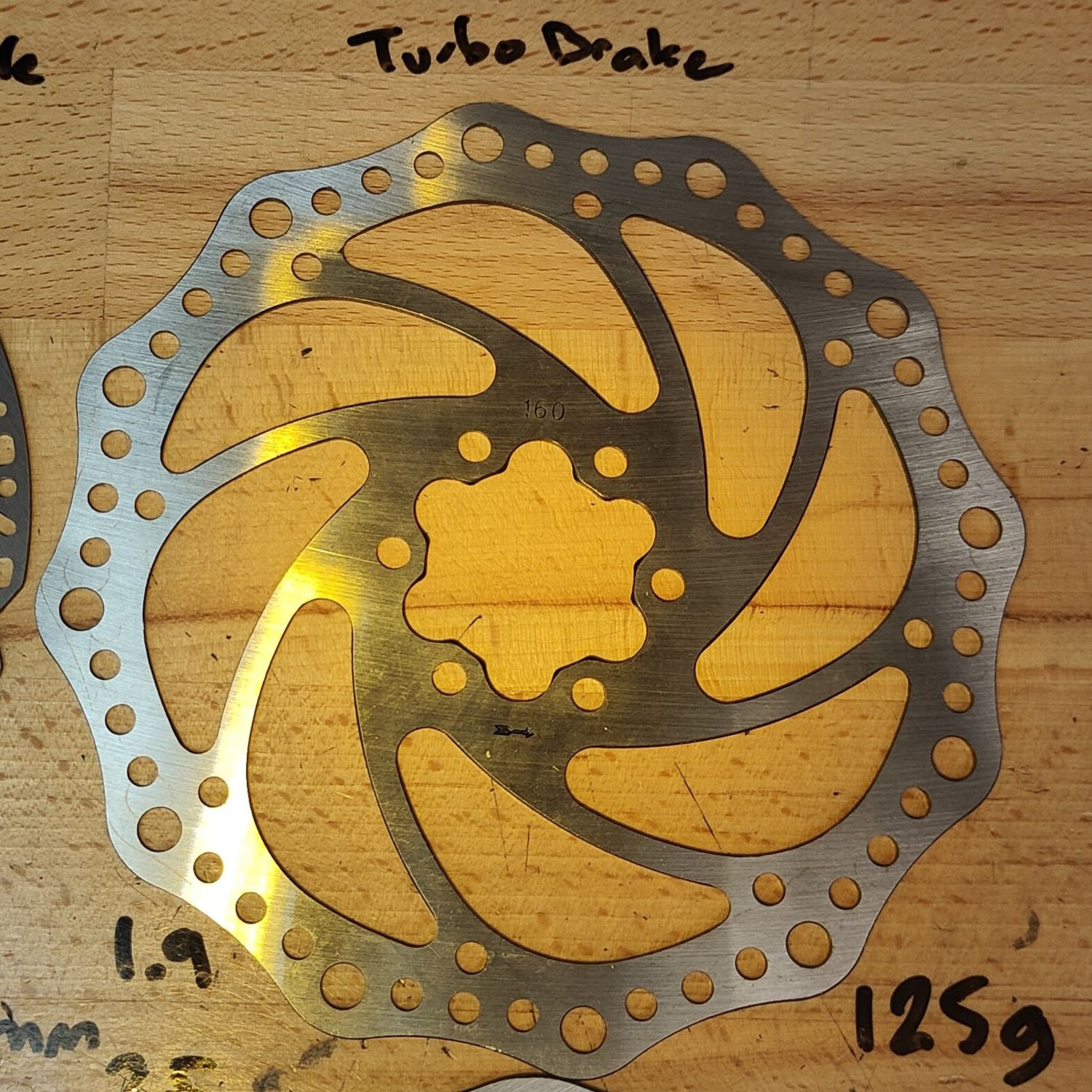 160mm Brake Disc Rotor Wave Style [TurboBrake|NAMI], PCD / Type: 44mm PCD - 1.9mm TurboBrake