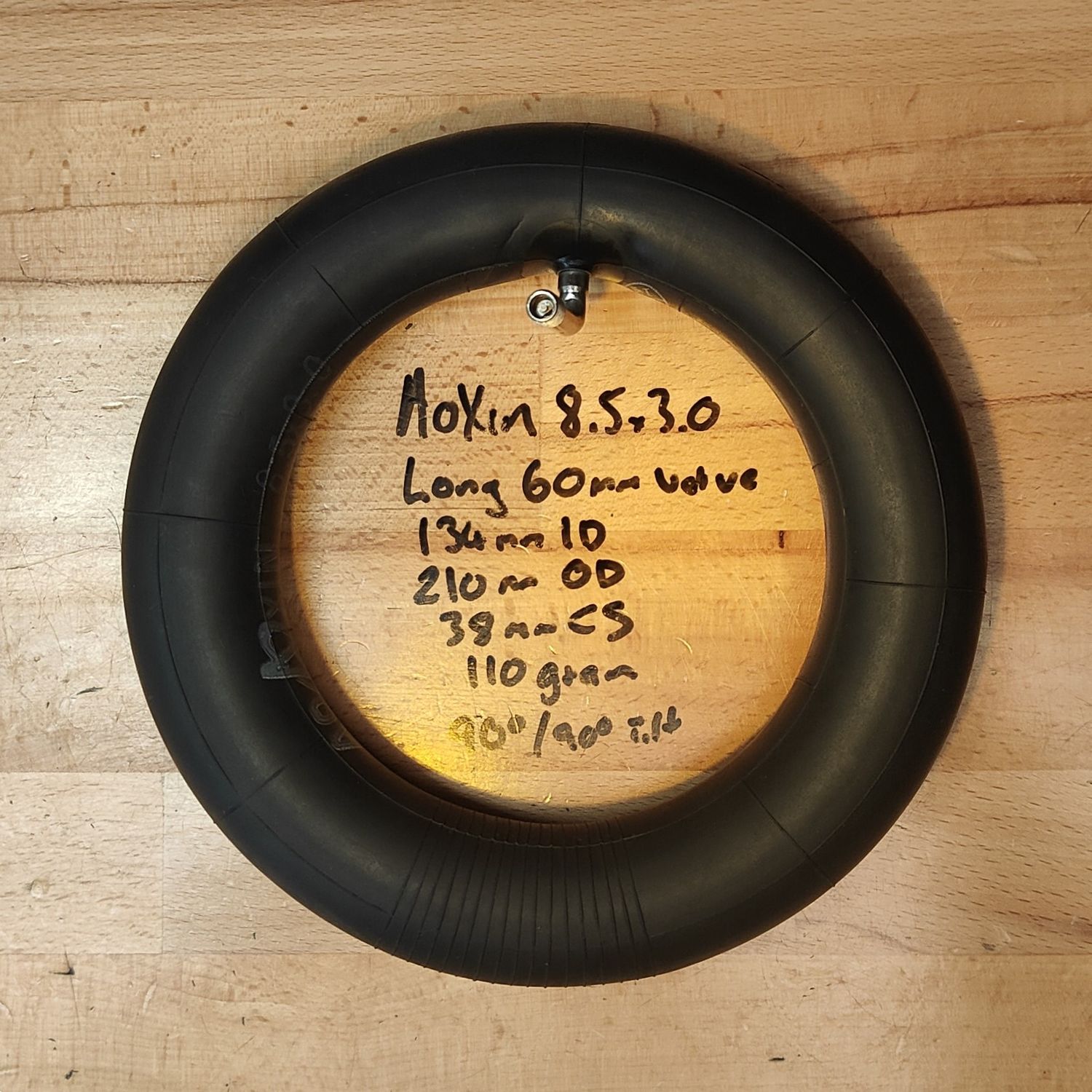 AoXin 8.5x3.0 {8.5x3} Tube 90 degree Long 60mm Valve