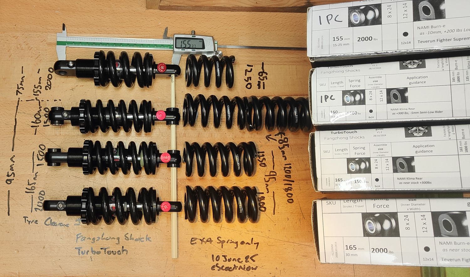 TurboTouch Shocks [Fangzhong (FZ)] and NAMI OEM [KKE] Suspension (shock absorber) suit Burn-e, Klima, VSETT, Zero etc