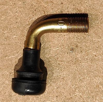 Tubeless Tyre Valve Stem PVR50 for eScooter (90 degree angle bent) 12mm seat