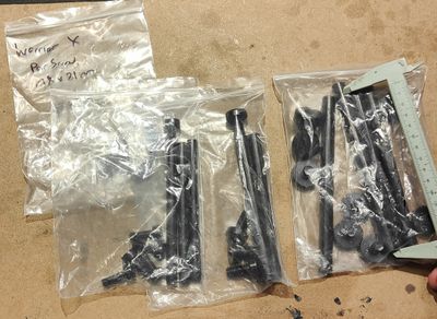 Pair Screw suit Kaabo Wolf Warrior X Series M8x21 M15x126 M10x128 M12x131