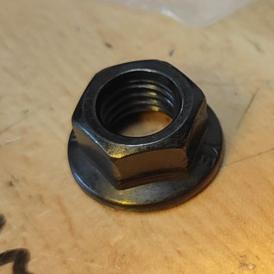 Kaabo Mantis Motor Nut (M12 1.25p Axil Shaft Black Flange) [TurboTight]