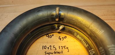 10x2.5 Tube Bent Valve 45/90 degree