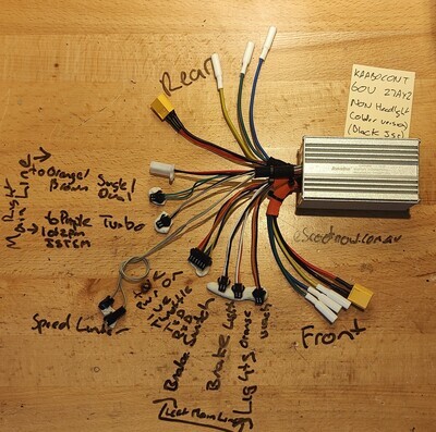 Kaabo Controller 60V 2x27A V1 {EY3 Minimotors} (select Mantis 10 inc PRO+)
