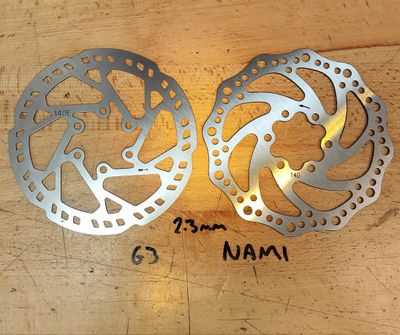 140mm Brake Disc Rotor Wave [TurboBrake 2.3mm Slotted | NAMI 2.3mm]