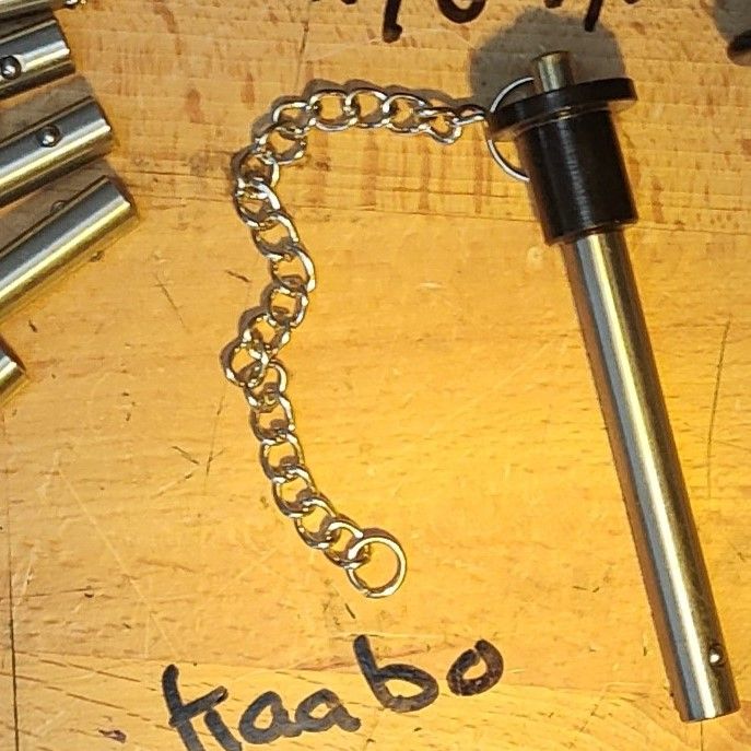 Folding Protection Pin suit Kaabo Wolf Warrior 11, GT &amp; GTR, Variant: Genuine Kaabo Factory Spare (Chain)