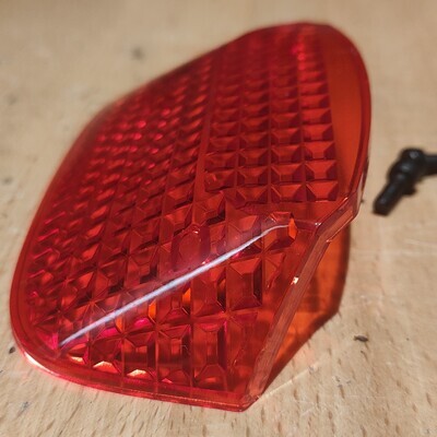 Kaabo Wolf Warrior 11 and 11 King Series Tail Light Cover (red, non-tinted)