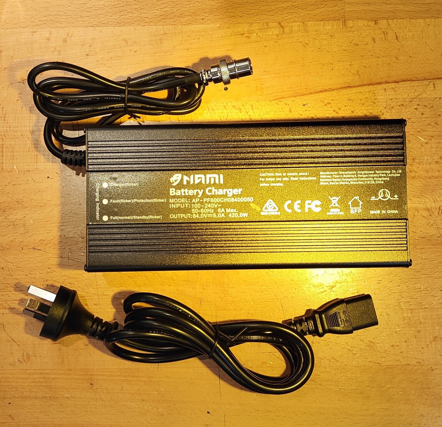 NAMI Burn-e Charger 84.0V for 72V RGX16-2M 5A