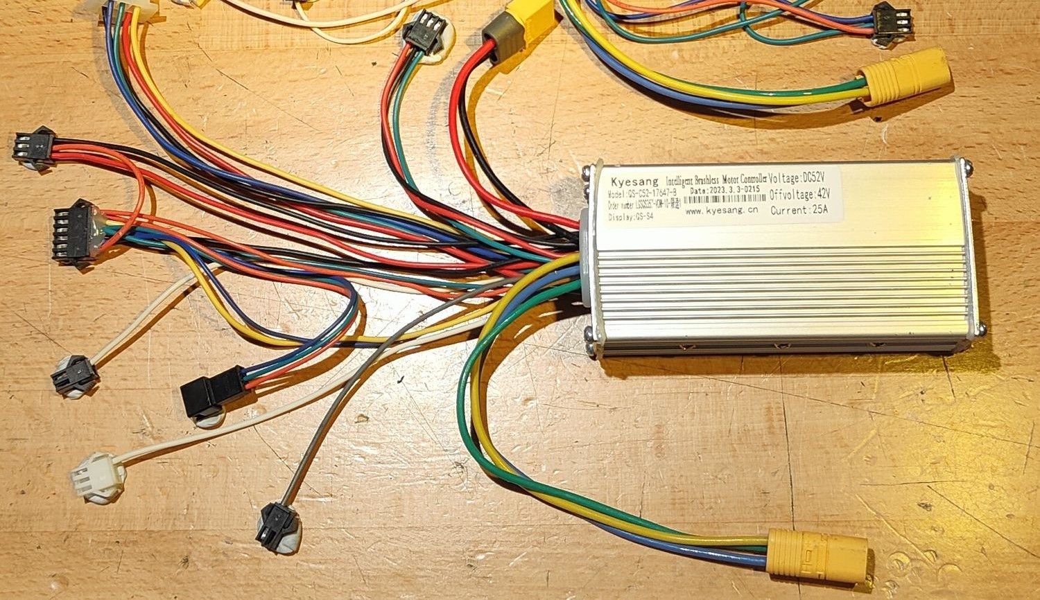 52V 25A Controller suit VDM-10 / T10-DDM (e.g. Dragon Raptor), Type: B (Rear / Main)