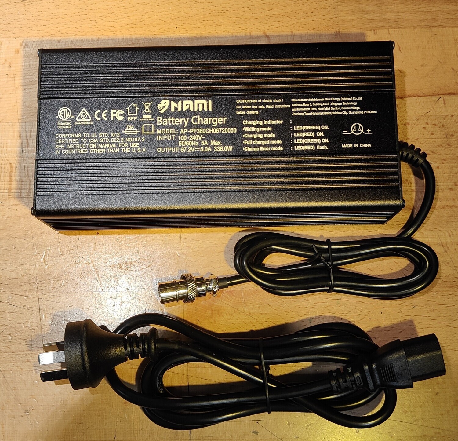 NAMI Klima and Blast Charger 67.2V for 60V RGX16-2M 5A