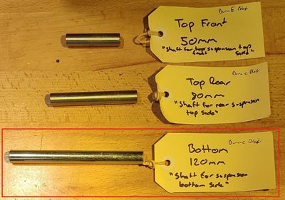 NAMI Suspension Shaft for Bottom, 120mm (suit Burn-e / Blast)
