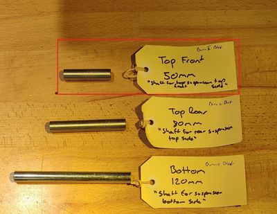 NAMI Suspension Shaft for Top Front, 50mm (suit Burn-e / Blast)